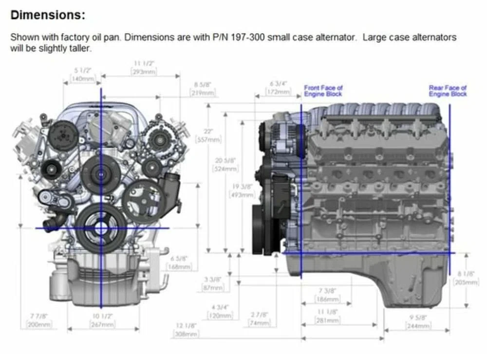 Accessory Drive Base Kit For Oe Oil Pan-Black-20-300BK